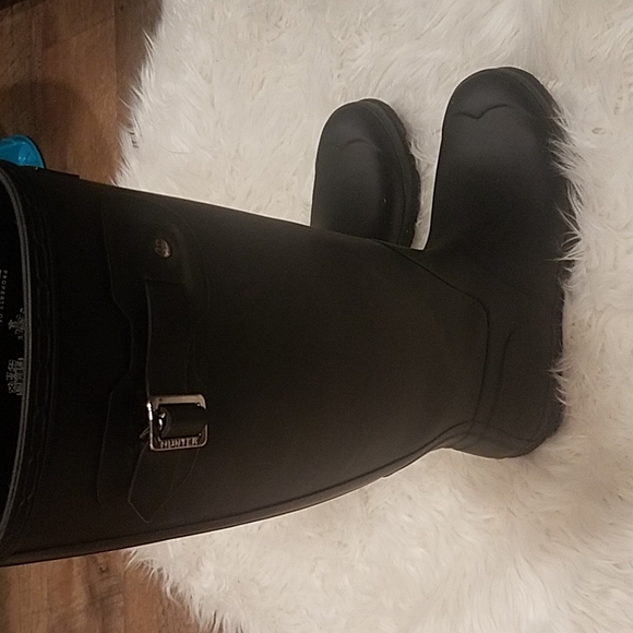 Hunter matte black tall rain boots - Picture 4 of 4
